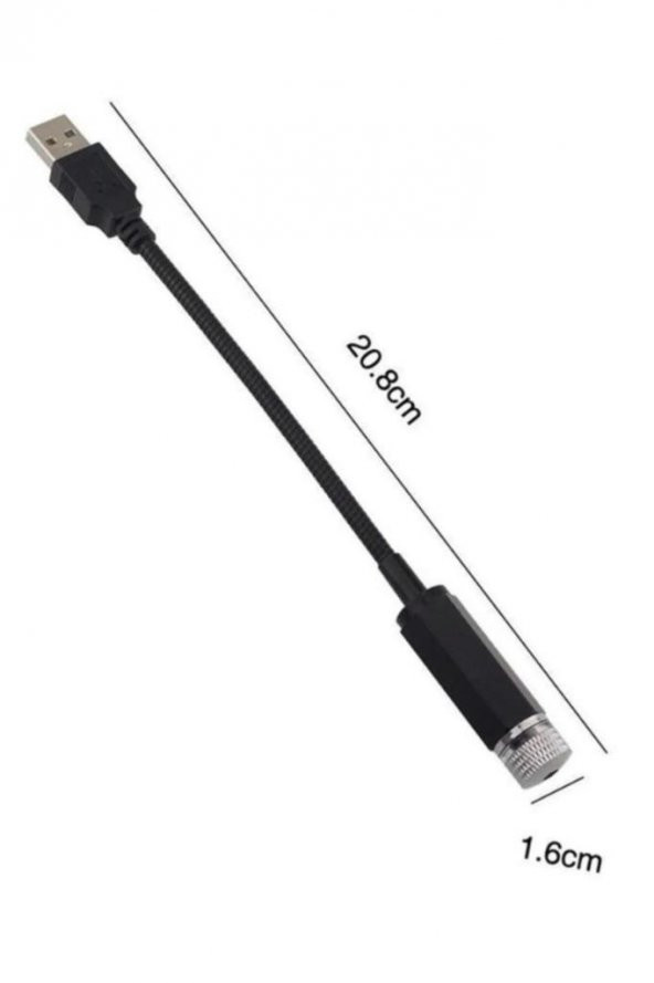 Araç Içi Usb Ayak Altı Tavan Led Aydınlatma Disko Işık Ev Oda Dekorasyon Gece Lambası - 5