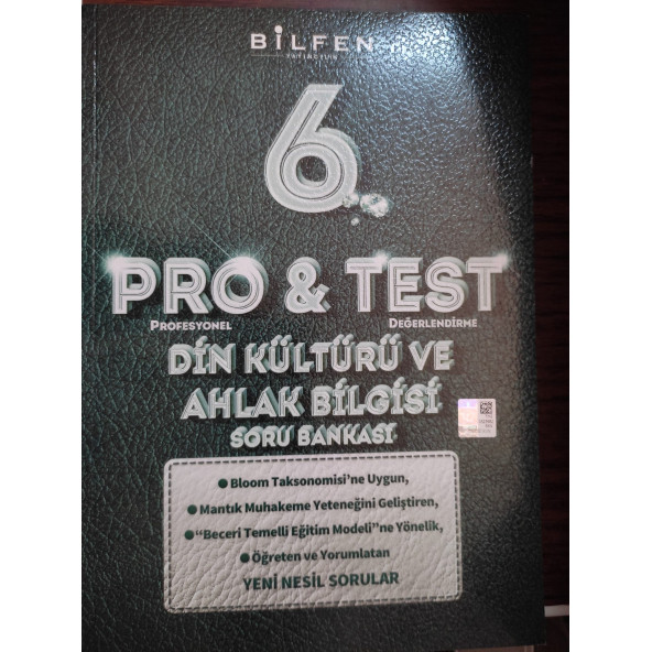 BİLFEN 6.SINIF PRO-TEST DİN KÜLTÜRÜ SORU BANKASI