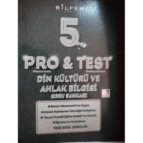 BİLFEN 5.SINIF PRO-TEST DİN KÜLTÜRÜ SORU BANKASI