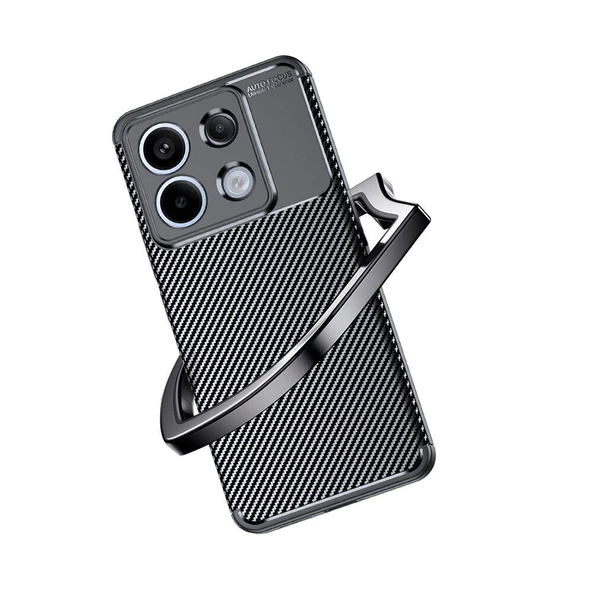 Xiaomi Redmi Note 13 Pro Kılıf Negro Karbon Tasarım Silikon Kılıf - Resim 9