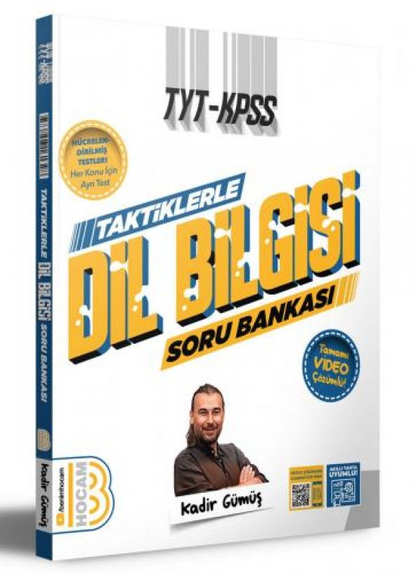 TYT KPSS TAKTİKLERLE DİLBİLGİSİ SORU BANKASI VİDEO DESTEKLİ  BENİM HOCAM