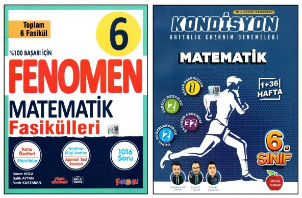 Fenomen+Newton 6. Sınıf Matematik Konu Özetli Soru Bankası Fasikülleri+Deneme 2 Kitap