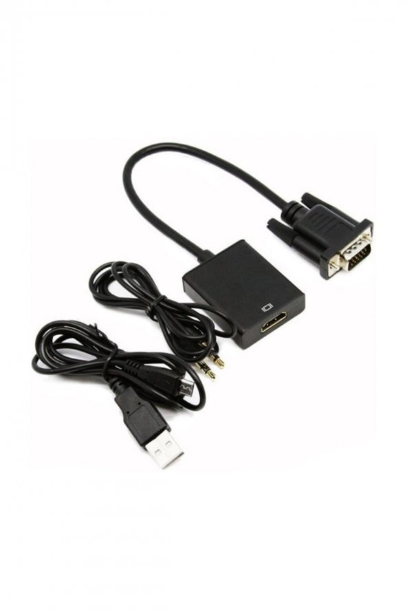 4674 Vga To Hdmi Çevirici Dönüştürücü Adaptör Kablo Ucu Çevirici - 3