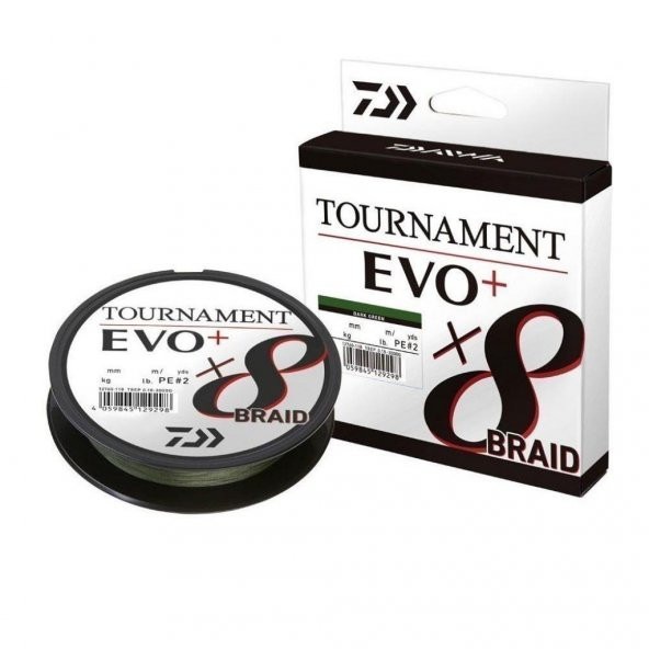 Daiwa Tournament EVO+ 8B Dark Green 270m İp Misina