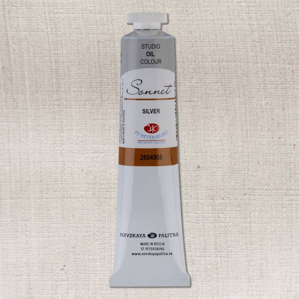 St. Petersburg Sonnet Yağlı Boya 46 ml 966 Metallic Silver
