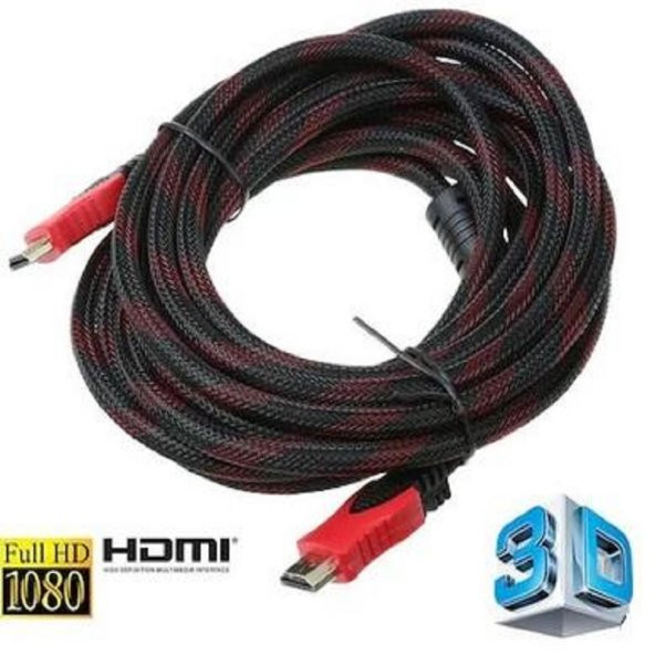 SpeedUF 4241 Örgülü Hdmi Kablosu 10 Metre LCD Laptop TV Görüntü Kablo Ps3 Ps4 XboxU