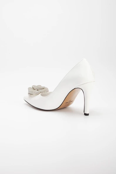 Rugan İnce Topuk Beyaz Ten Kadın Stiletto - 5