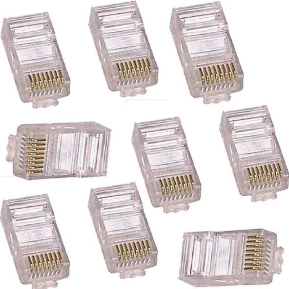 SpeedUF 4220 Rj45 Jack Cat5e İnternet Kablo Konnektör Jak (100 Adet) - 3