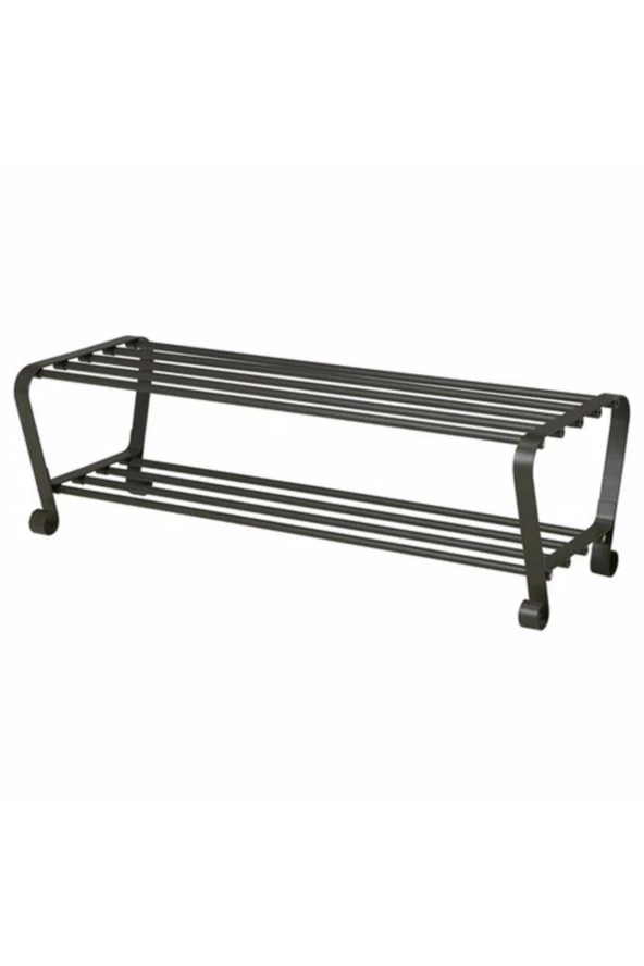 Ayakkabılık, Siyah Renk PORTIS 90x34 cm Ayakkabılık Bank - Resim 3