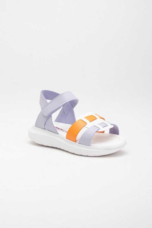 Şirinbebe Şiringenç Kare Baretli Lila Kız Bebek Çocuk Sandalet - 3