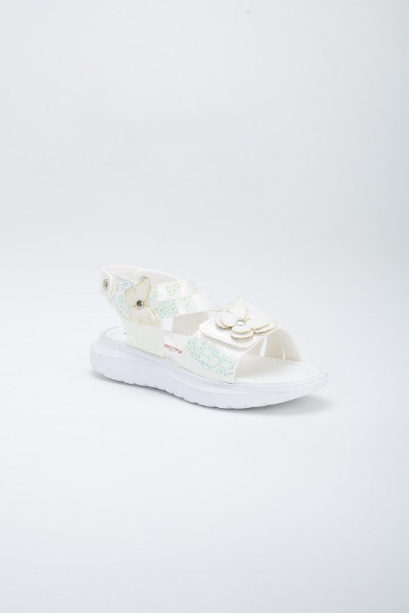 Şirinbebe Şiringenç Kelebek Model Sedef Kız Bebek Çocuk Sandalet - 4