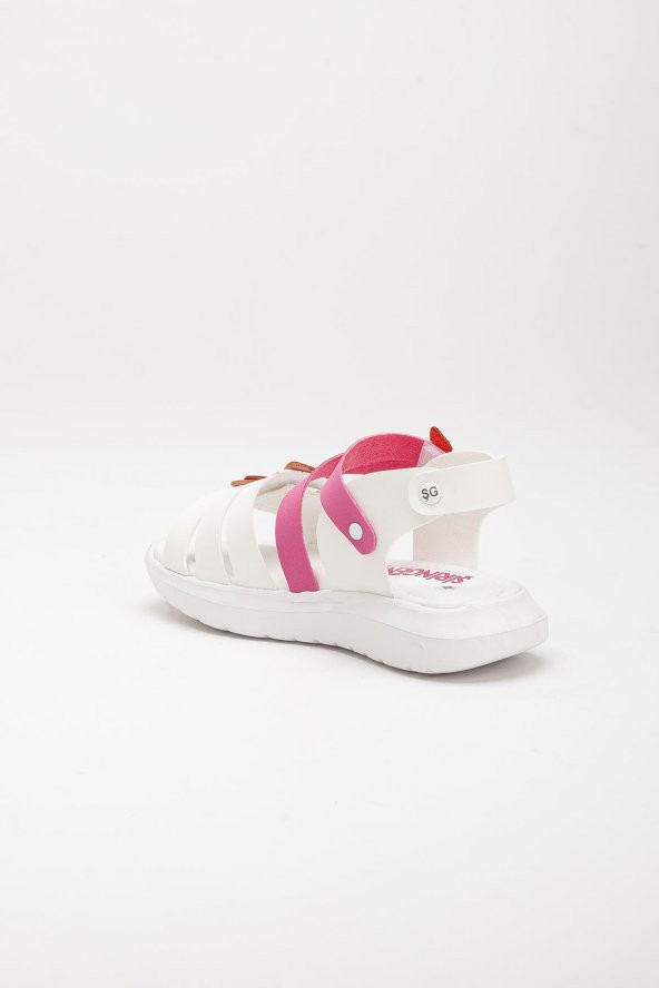 Şirinbebe Şiringenç Kelebek Model Fuşya Kız Bebek Çocuk Sandalet - 4