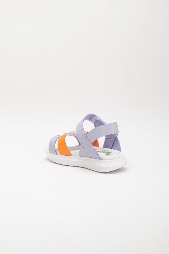 Şirinbebe Şiringenç Kare Baretli Lila Kız Bebek Çocuk Sandalet - 7