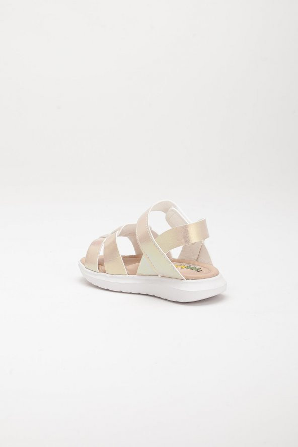 Şirinbebe Şiringenç Kare Baretli Sedef Kız Bebek Çocuk Sandalet - 7