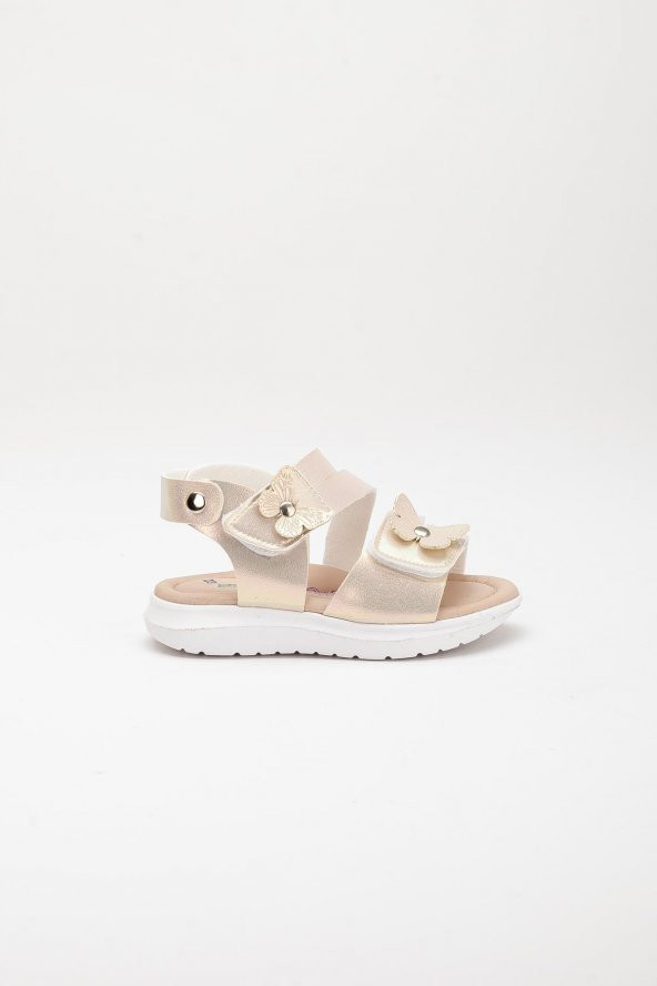 Şirinbebe Şiringenç Kelebek Model Gold Kız Bebek Çocuk Sandalet - 5