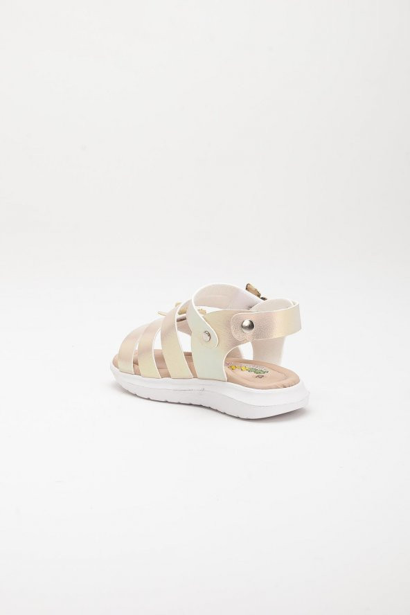Şirinbebe Şiringenç Kelebek Model Gold Kız Bebek Çocuk Sandalet - 7