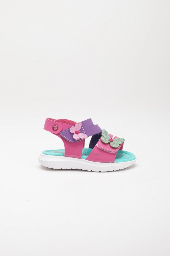Şirinbebe Şiringenç Kelebek Model Mor Kız Bebek Çocuk Sandalet - 5
