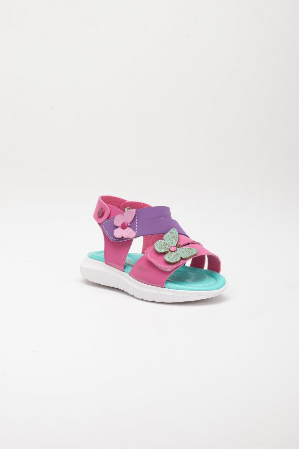 Şirinbebe Şiringenç Kelebek Model Mor Kız Bebek Çocuk Sandalet - 6