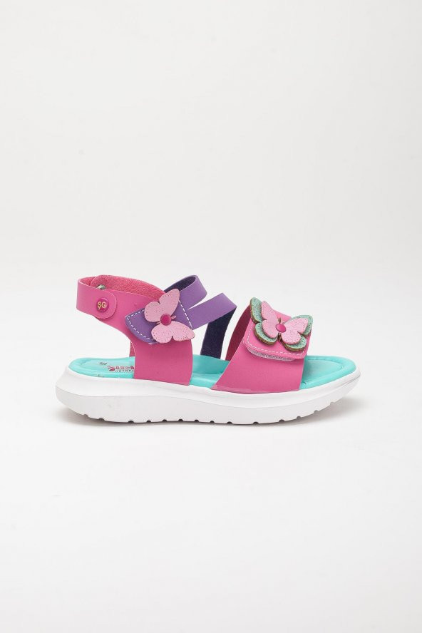 Şirinbebe Şiringenç Kelebek Model Mor Kız Bebek Çocuk Sandalet - 2