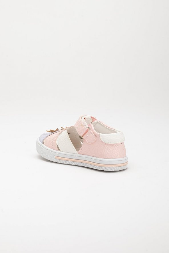Şirinbebe Şiringenç Çiçekli Model Lila Kız ilkadım Bebek Çocuk Ayakkabı Sandalet - 4