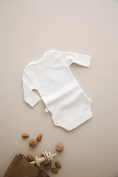 3lü Nakışlı Çıt Çıtlı Uzun Kollu Body-zıbın Model 1 - 8