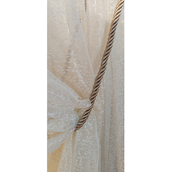 Vizon Rengi Perde Tül Toplama Halat Kordon Perde Tavan Braçol Tavan Takmatik Perde Halatı - 2