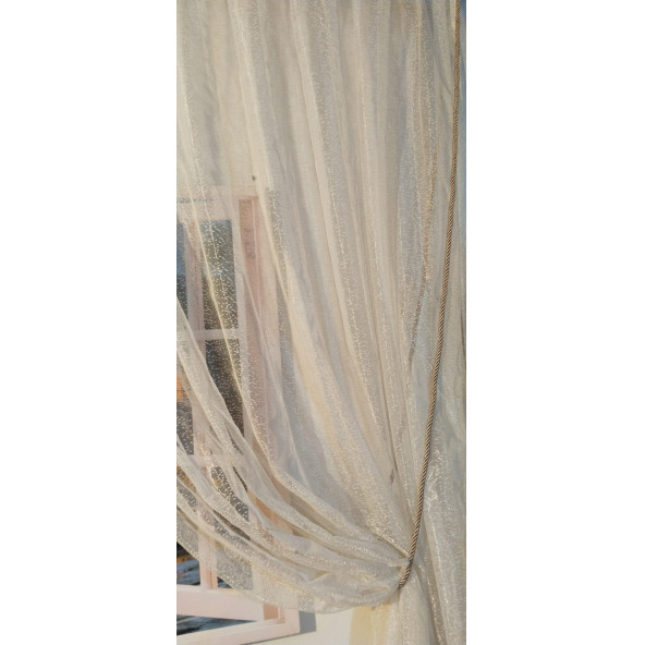 Vizon Rengi Perde Tül Toplama Halat Kordon Perde Tavan Braçol Tavan Takmatik Perde Halatı - 3