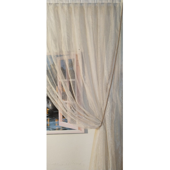 Vizon Rengi Perde Tül Toplama Halat Kordon Perde Tavan Braçol Tavan Takmatik Perde Halatı - 4