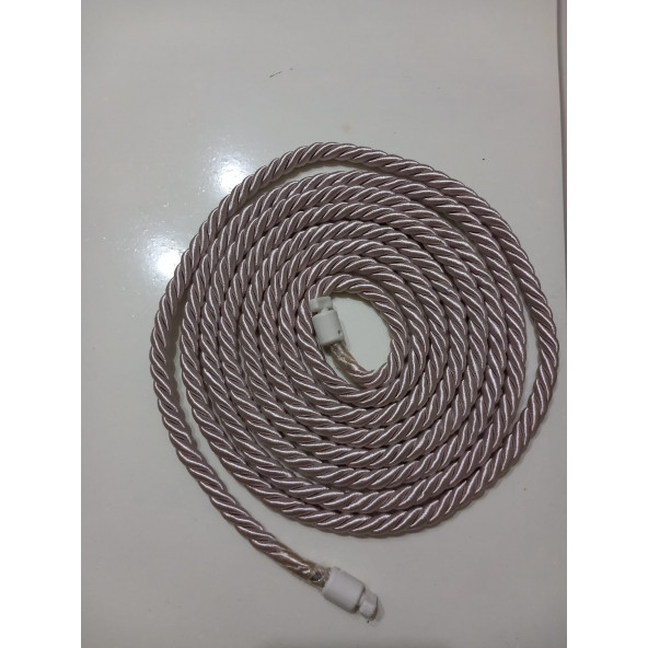 Nohut Rengi Perde Tül Toplama Halat Kordon Perde Tavan Braçol Tavan Takmatik Perde Halatı - 3