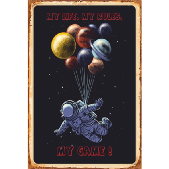 Benim Hayatım Benim Kararım Benim Oyunum Astronot 20x30