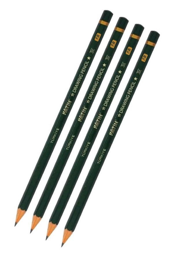 5B Resim Kalemi Dereceli Kalem 4 Adet Fatih Dereceli Resim Kalemi Yumuşak Uçlu Kurşun Kalem