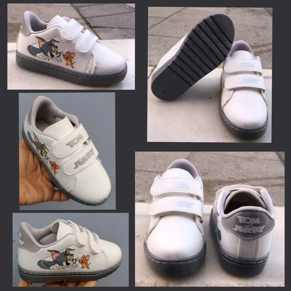 MODAVALS ÇİZGİ FİLM KARAKTERLİ UNISEX TOM & JERRY ÇOCUK SPOR AYAKKABI - 2