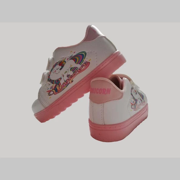MODAVALS ÇİZGİ FİLM KARAKTERLİ UNICORN KIZ ÇOCUK SPOR AYAKKABI - 4