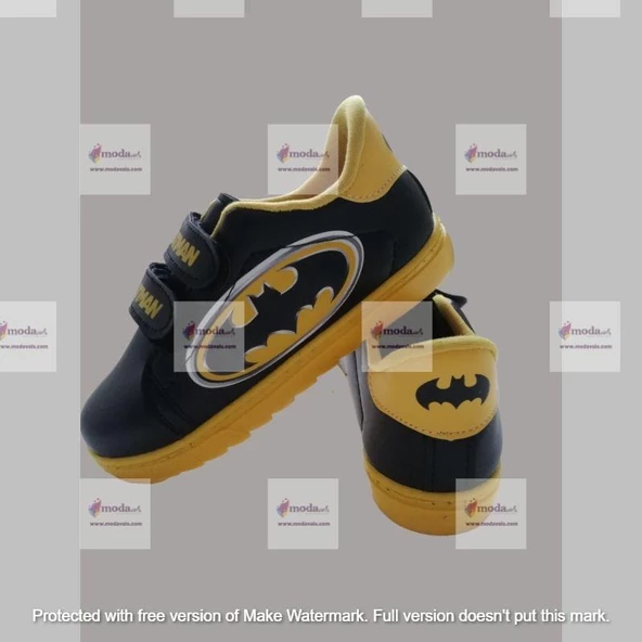 MODAVALS ÇİZGİ FİLM KARAKTERLİ BATMAN ERKEK ÇOCUK SPOR AYAKKABI - 4