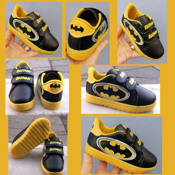 MODAVALS ÇİZGİ FİLM KARAKTERLİ BATMAN ERKEK ÇOCUK SPOR AYAKKABI - 2