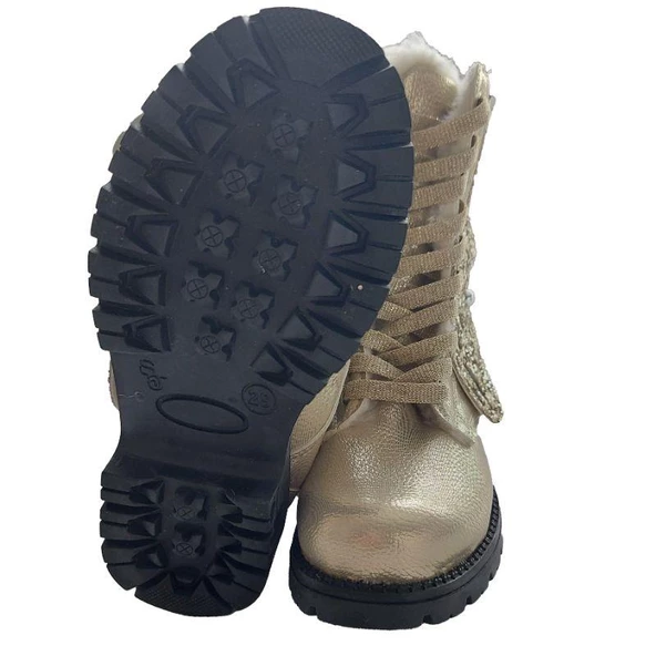 MODAVALS KELEBEK KANAT DETAYLI KIZ ÇOCUK BOT-SARI - 5