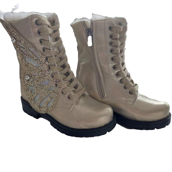 MODAVALS KELEBEK KANAT DETAYLI KIZ ÇOCUK BOT-SARI - 2