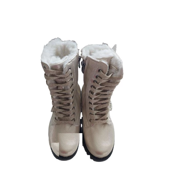 MODAVALS KELEBEK KANAT DETAYLI KIZ ÇOCUK BOT-SARI - 3