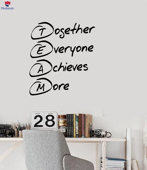 Ofis, Çalışma Odası Sticker Tarzı Duvar Sticker Ofis için Ekip Oluşturma Dekor Benzersiz Hediyelik