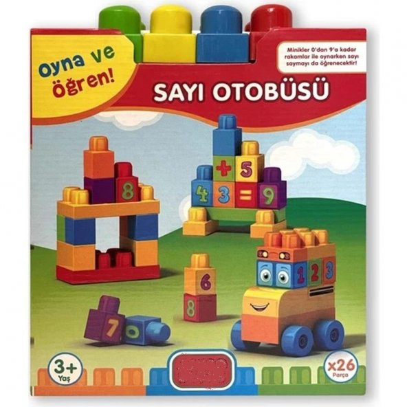 NÜANSTEK SAYI OTOBÜSÜ 26 PARÇA (OYNA VE ÖĞREN)