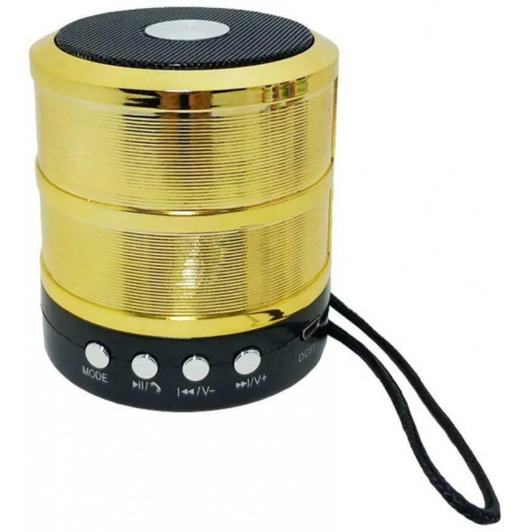 TT WS-887 Mini Metal Bluetooth Hoparlör TF Kart / USB /FM - 6