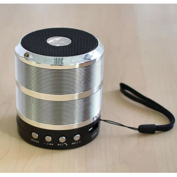 TT WS-887 Mini Metal Bluetooth Hoparlör TF Kart / USB /FM - 10
