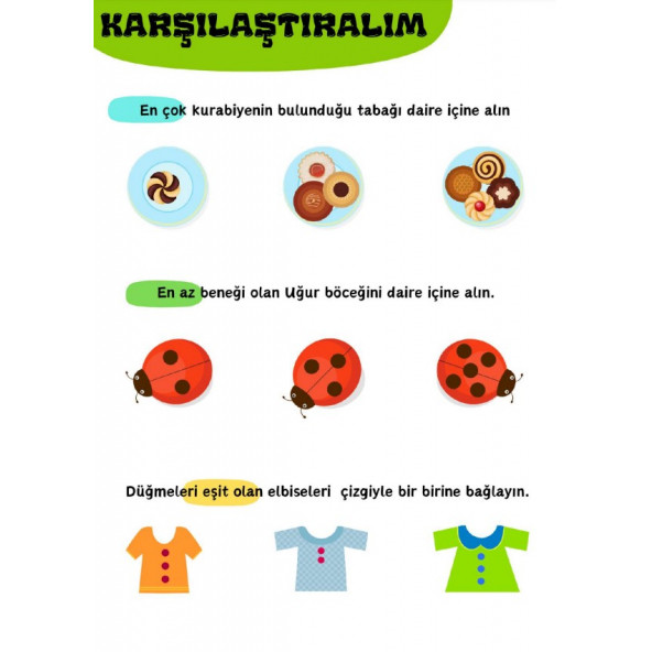Miniklere Eğlenceli Matematik Kitap Seti (5-8 Yaş İçindir) - 2