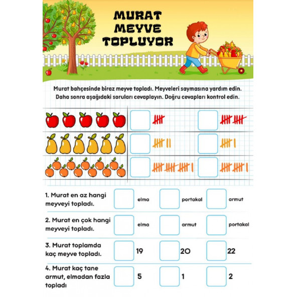 Miniklere Eğlenceli Matematik Kitap Seti (5-8 Yaş İçindir) - 6