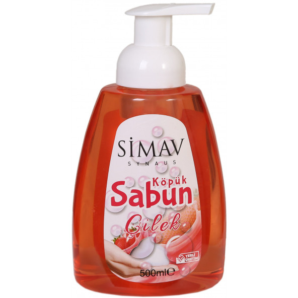 SİMAV Termal Sulu Çilek Özlü Köpük Sabun Seti 2'li - 5 Lt + 500 ml - 3