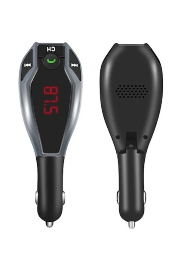 Kingboss Bluetooth Araç Kiti Fm Transmitter Çift Usb Tf Kart Destekli X7 Ls-x7