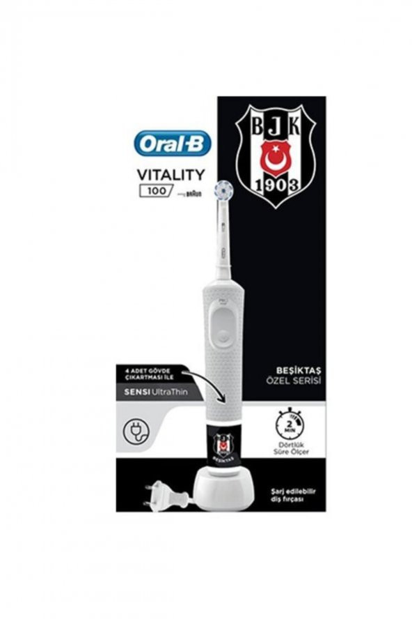 Oral-B D100 Vitality Özel Seri Beşiktaş Diş Fırçası