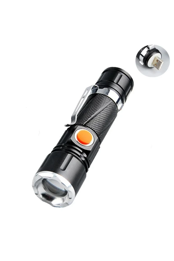 Watton P50 Led Şarjli Mıknatıslı Usb El Feneri Watton Wt-622