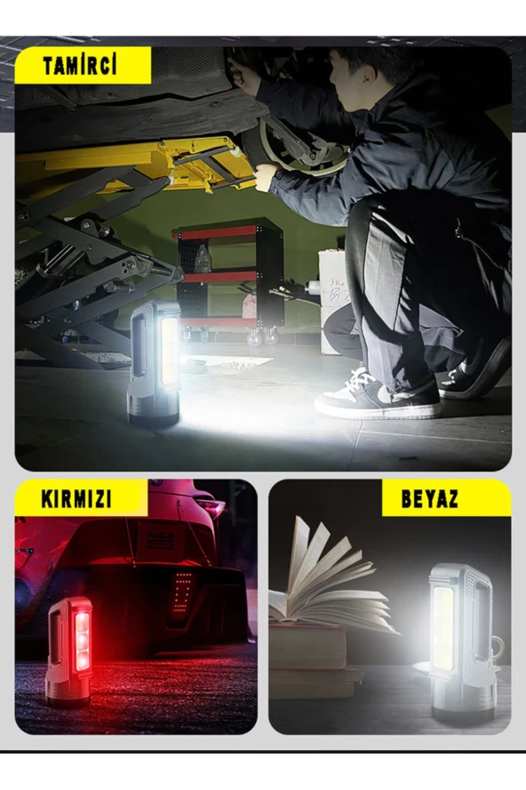 Watton Çınarcık Tog Güçlü Şarjlı Fener Masa Lambası Wt-603 - 3