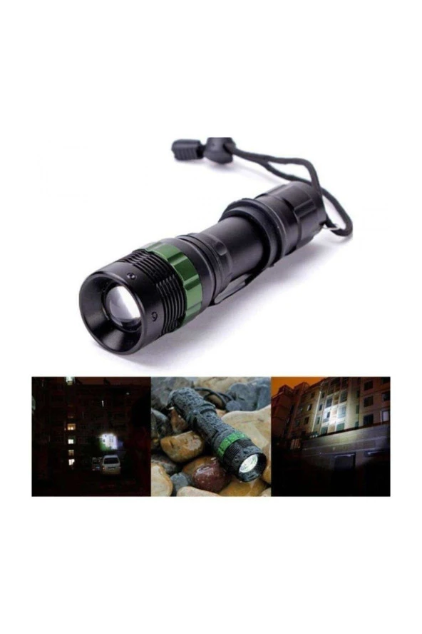 Watton Wt-012 Zoomlu Oto Pc Şarjlı El Feneri - 2